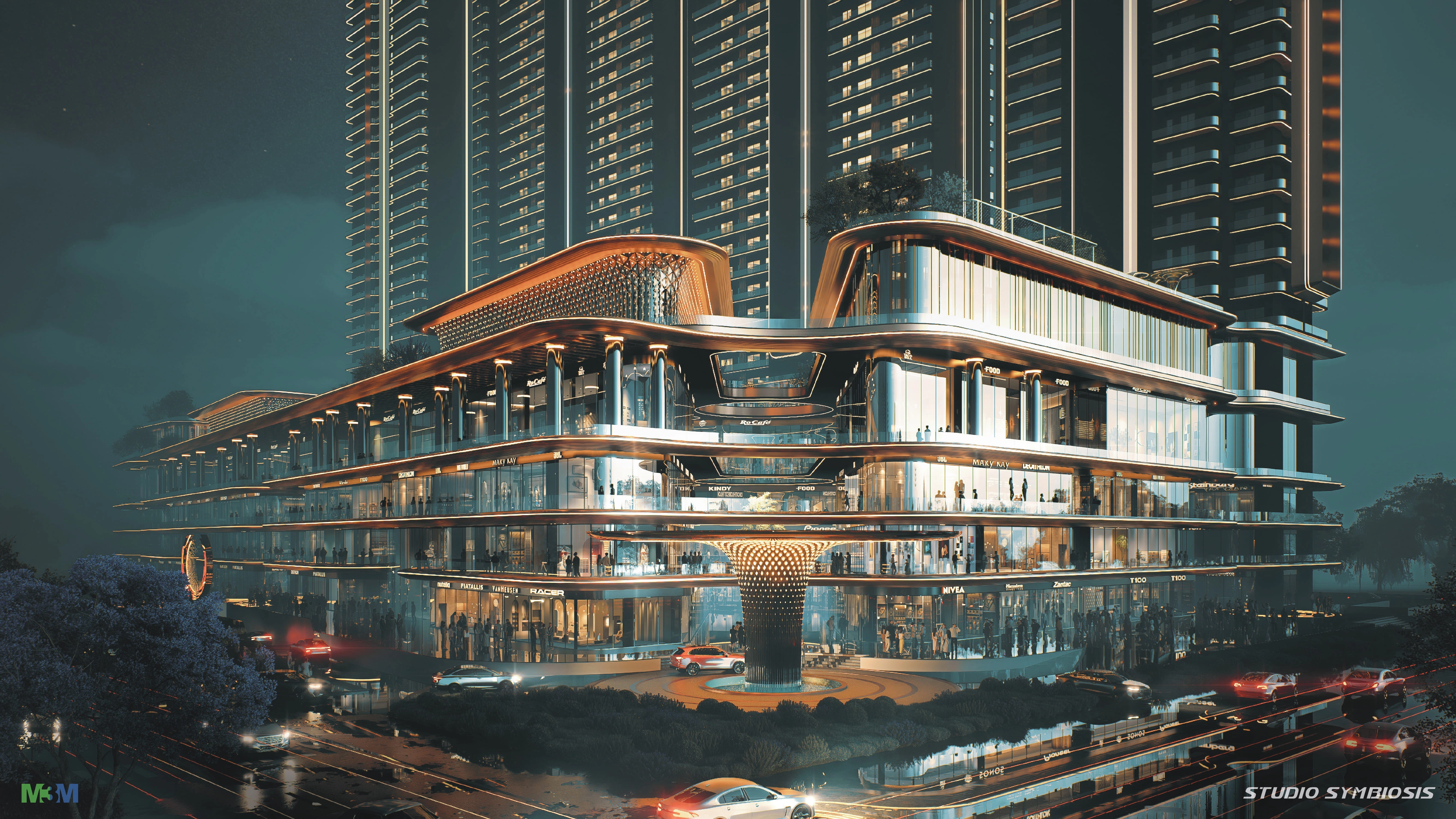 Iconic exterior facade of M3M Jacob & Co residences