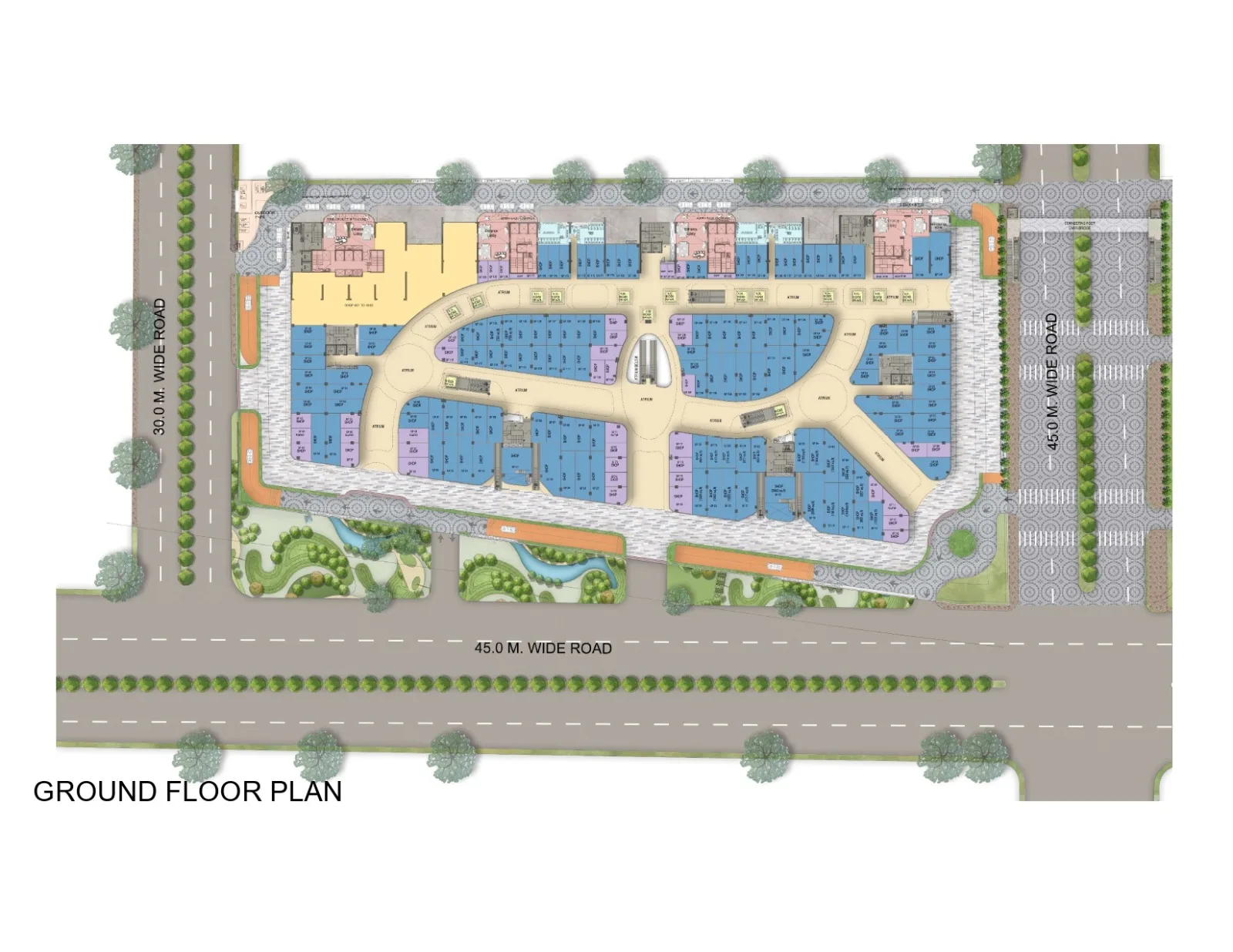 Master plan layout of M3M Jacob & Co Sector 97 Noida
